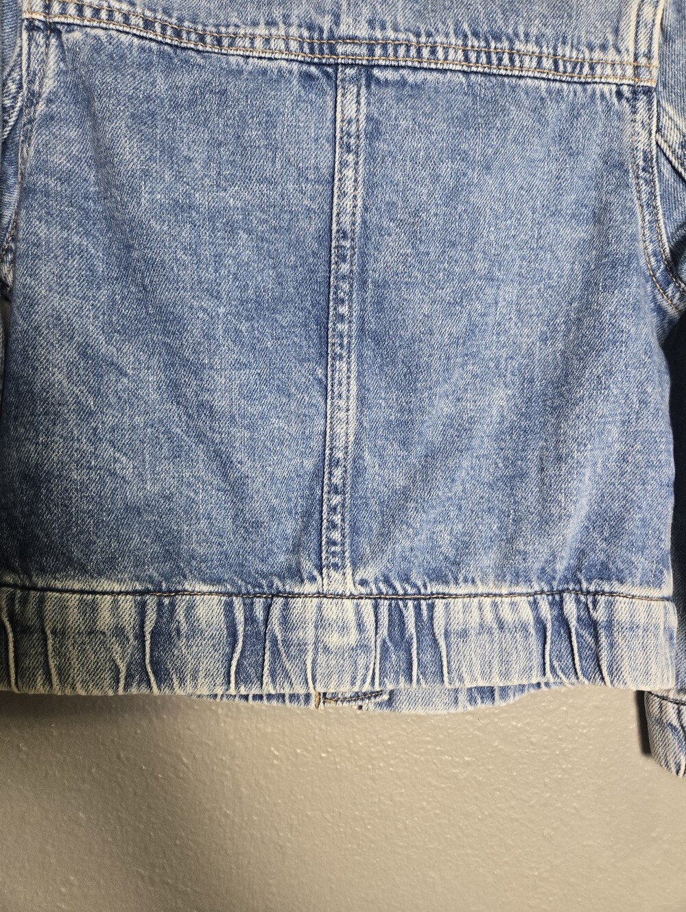 Gap Fall 2024 Iconic Bomber Denim Jacket Size 5 - Picture 12 of 14